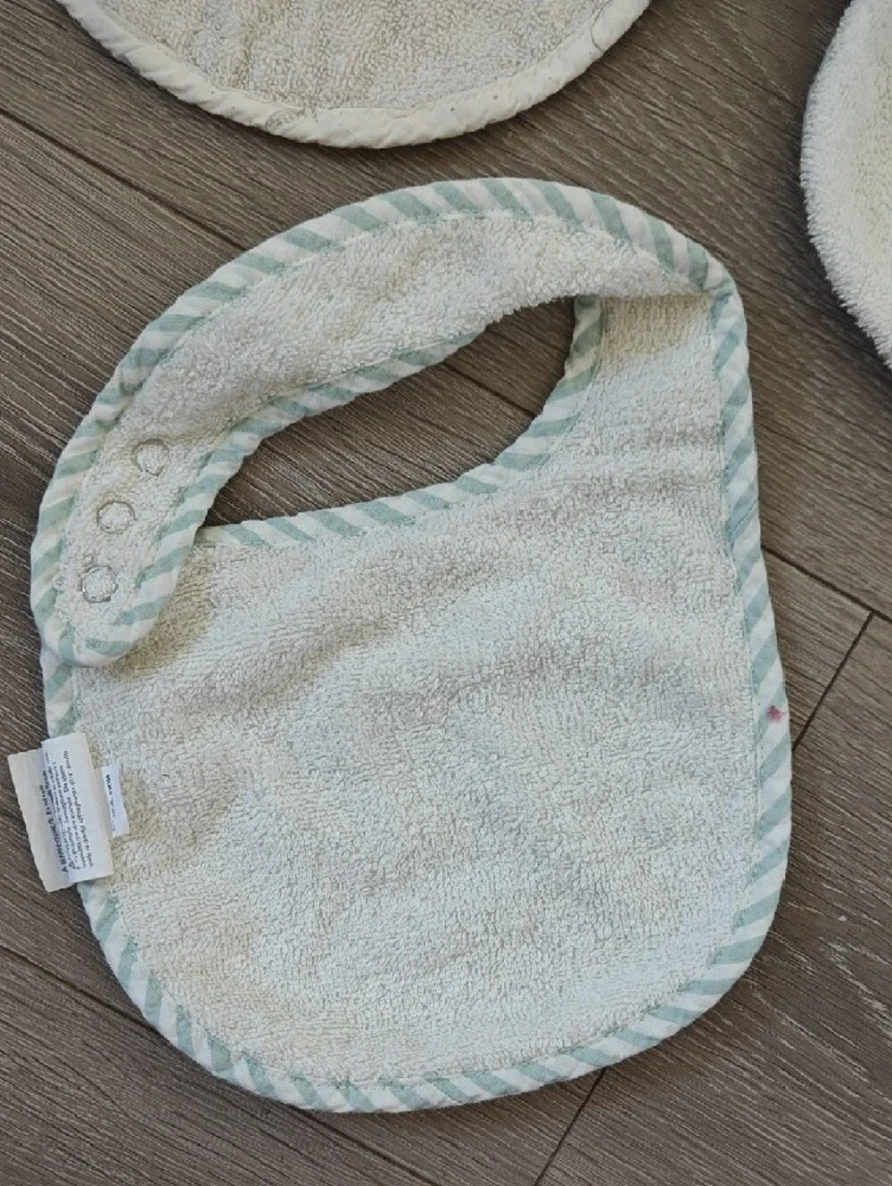 PEHR Soft Pastel Baby Bib Set 3 - Green and Cream